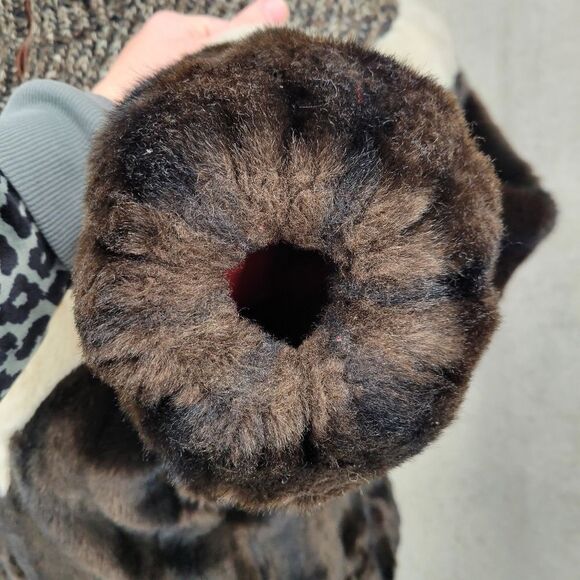 Vintage Faux Fur / Knit Jacket 70s Coat Eclectic Mobwife Streetwear - Picture 7 of 15